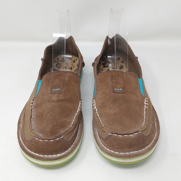 Ariat Leather Slip On Comfort Loafers Women's Size 10 - Picture 6 of 10